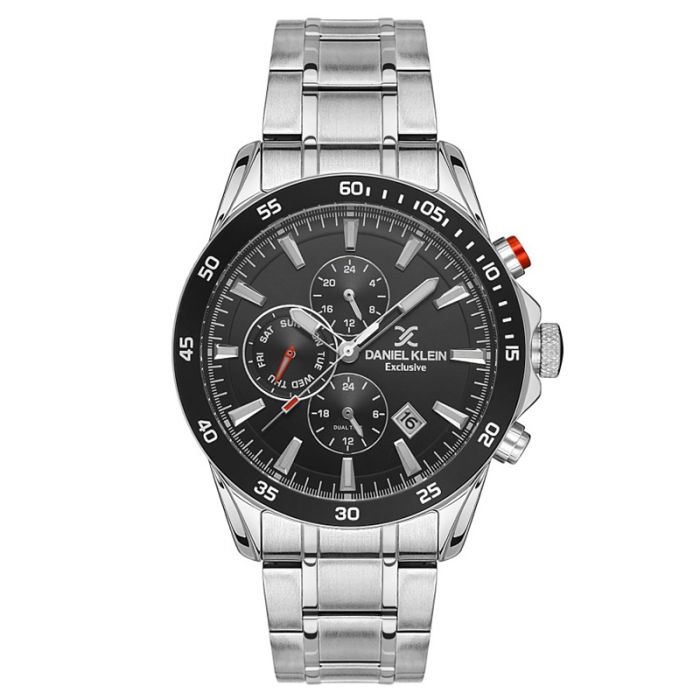 Montre Homme DANIEL KLEIN DK-1-13529-2 - Silver&Noir