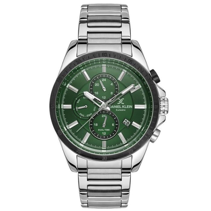 Montre Homme DANIEL KLEIN DK-1-13532-4 - Silver&Vert