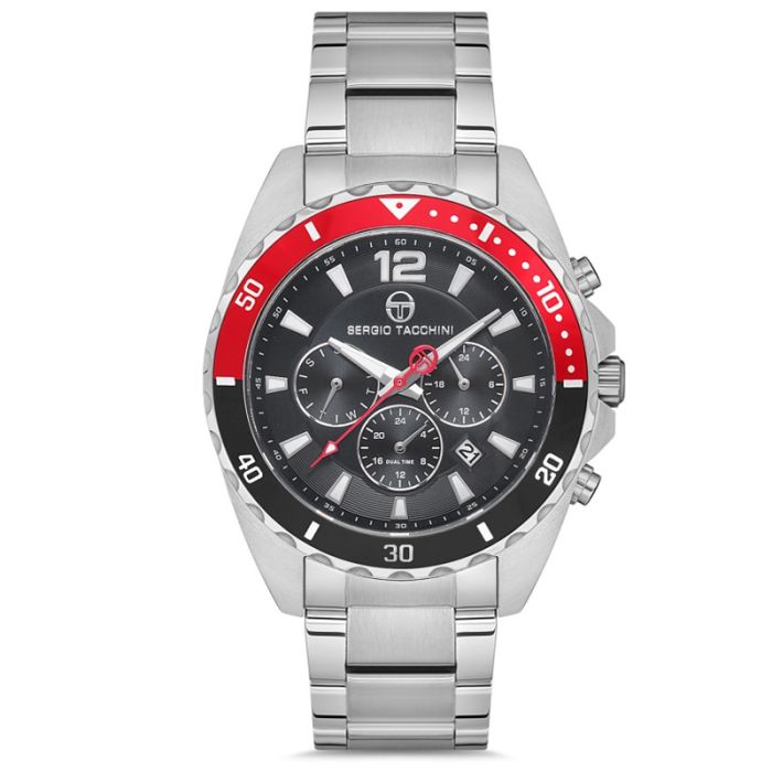 Montre Homme SERGIO TACCHINI ST-1-10112-1 - Silver&Noir