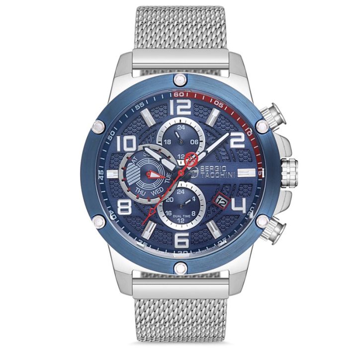 Montre Homme SERGIO TACCHINI ST-1-10140-2 - Silver&Bleu