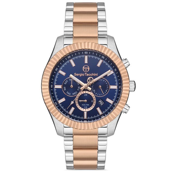 Montre Homme SERGIO TACCHINI ST-1-10185-5 - Silver&Rose Gold