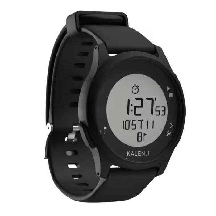 Montre chronomètre de course à pied DECATHLON W100 - Noir