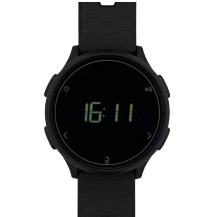 Montre chronomètre de course à pied Decathlon W500M  - Noir