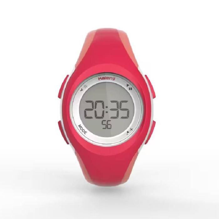Montre chronomètre de course à pied KALENJI W200 S rose & corail