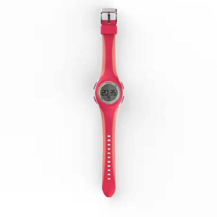 Montre chronomètre de course à pied KALENJI W200 S rose & corail