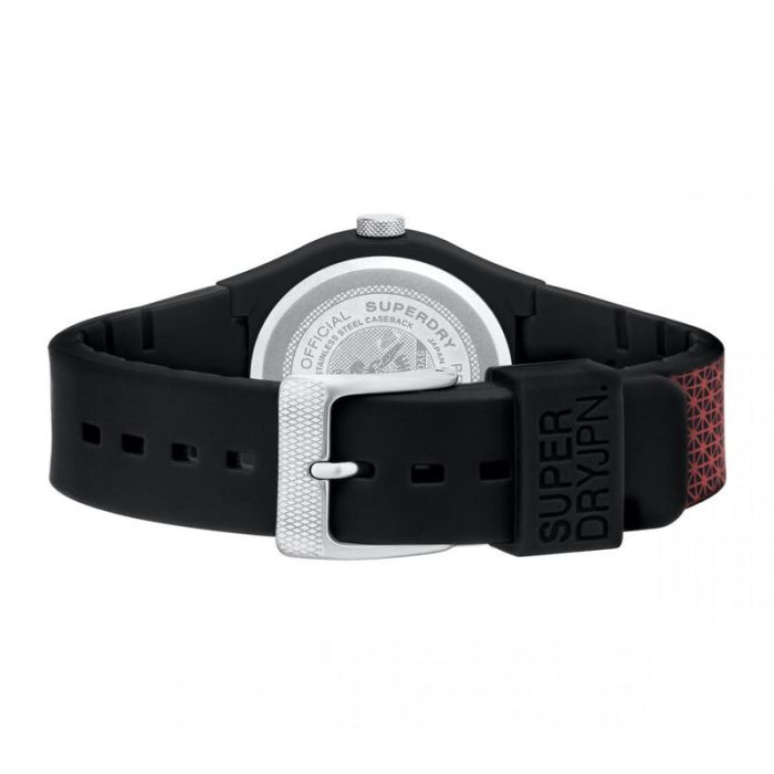 Montre Femme SUPERDRY - Noir & Rouge (SYG-268R)