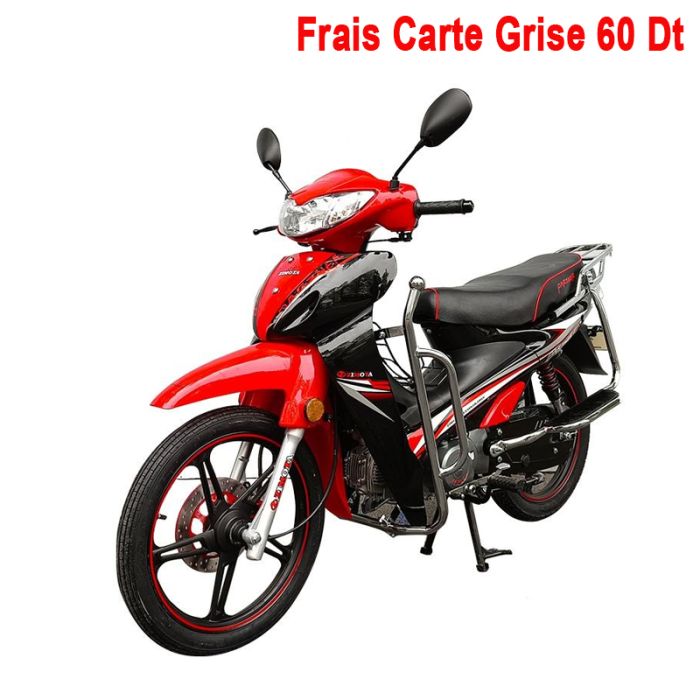 Moto ZIMOTA Partner 109cc - Rouge