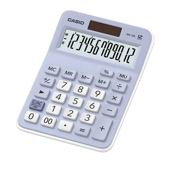 Calculatrice de Bureau CASIO MX-12B 12 Chiffres - Bleu