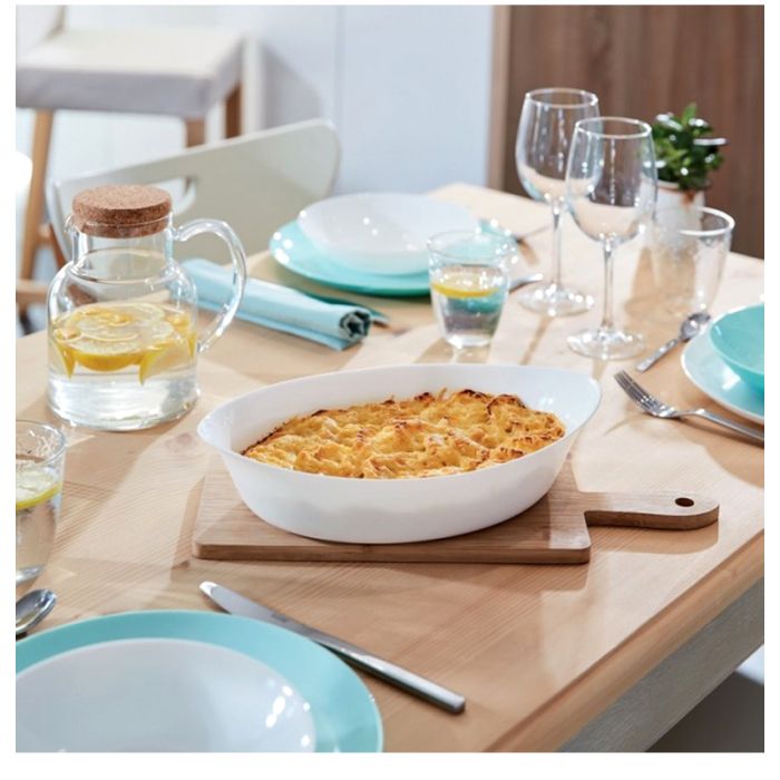 Plat Ovale LUMINARC 32x20 cm Smart cuisine Carine - Blanc