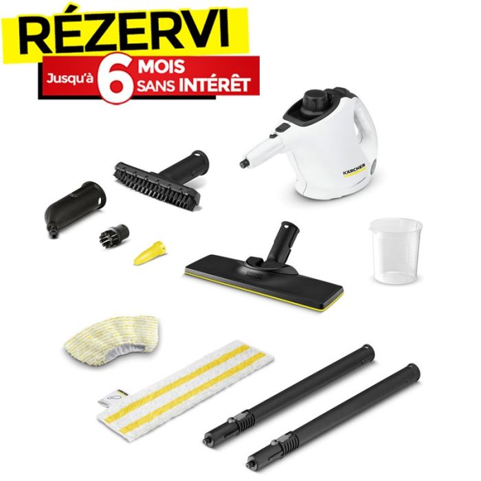 Nettoyeur à Vapeur KÄRCHER SC 1 EasyFix 1200W - Blanc