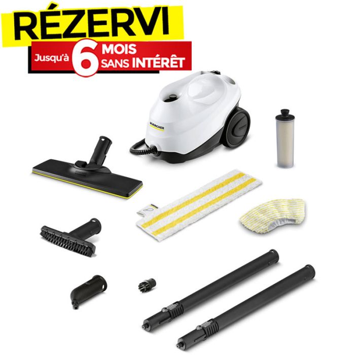 Nettoyeur à Vapeur KÄRCHER SC3 Easy Fix 1900W - Blanc