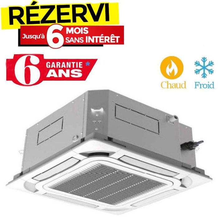 Climatiseur Cassette GREE Inverter 24000 BTU Chaud/Froid - Garantie 3 ans