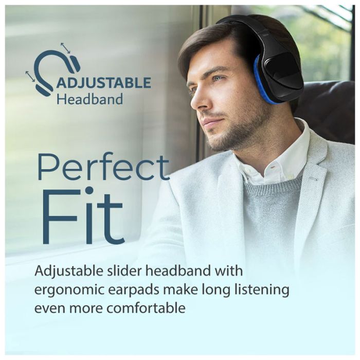 MICRO CASQUE SANS FIL STÉRÉO HI-FI PROMATE NOVA BLUETOOTH - BLEU