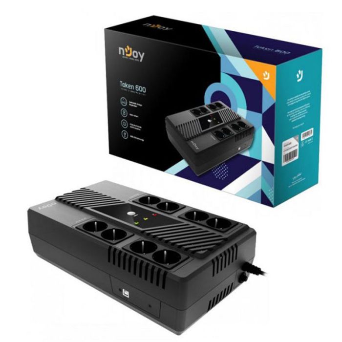 Onduleur NJOY Token 800 IN-LINE 800VA / 480W 8 Prises