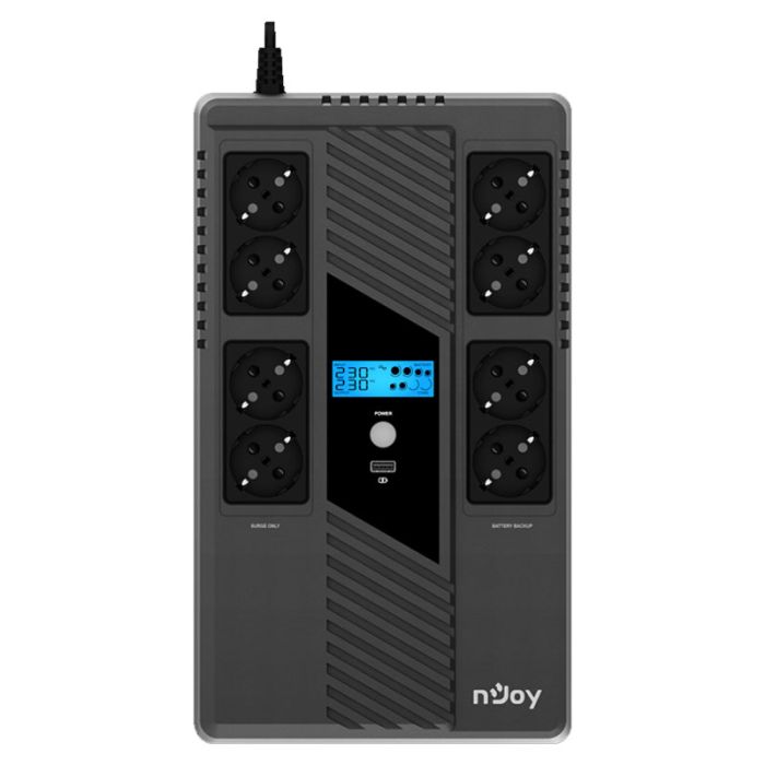 Onduleur NJOY Token 800 IN-LINE 800VA / 480W 8 Prises