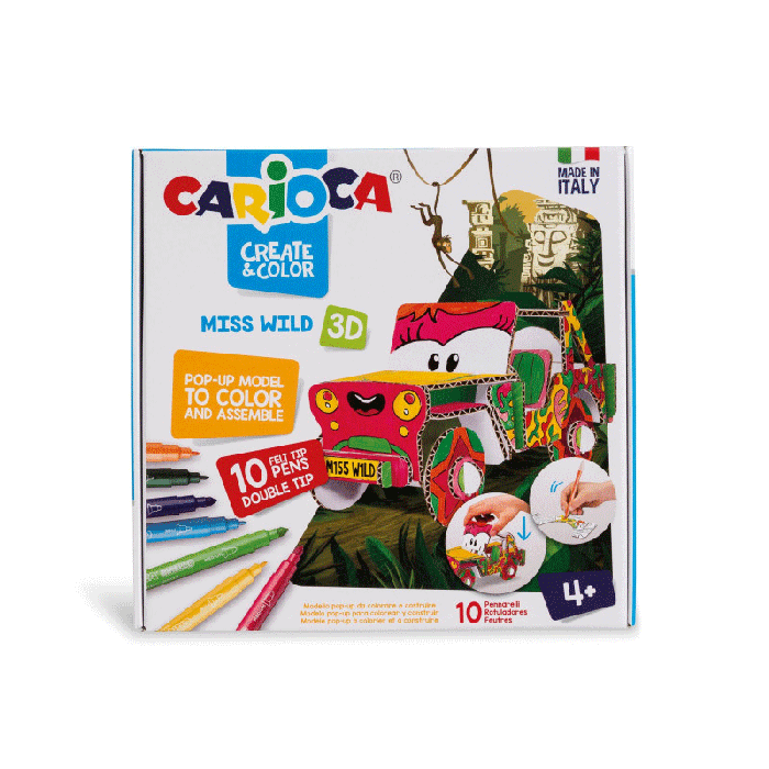 Pack CARIOCA Create & Color Miss Wild 3D