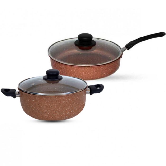 Pack COOK'ART De 4 Pièces Faitout + Sauteuse - Bronze