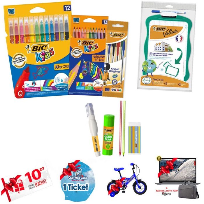 Pack de 10 Articles BIC Scolaire 