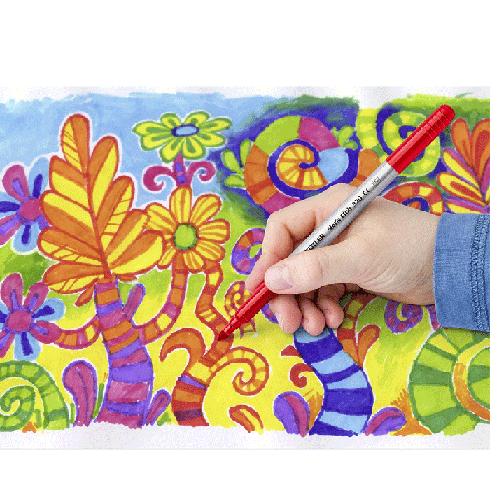 Pack de 10 feutres de coloriage STAEDTLER à double extrémité 320