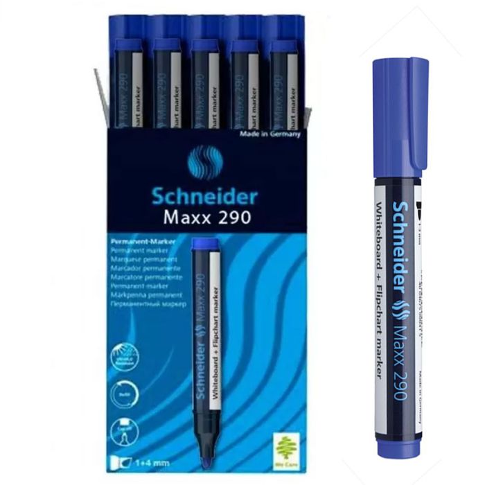 Pack de 10 Marqueur Tableau Schneider Maxx 290 - Bleu Royal