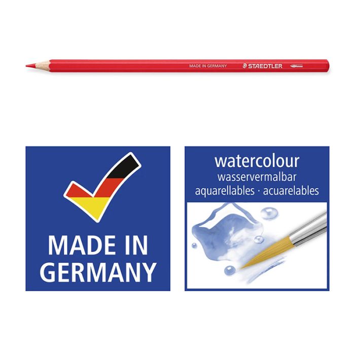 Pack de 12 Crayons aquarellables de couleurs STAEDTLER Design Journey