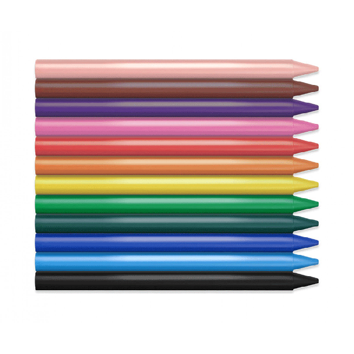 Pack de 12 Crayons de Cire JOVI STUDENT Etui plastiques 913 