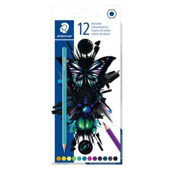 Pack de 12 Crayons de couleur étui en carton Cool & Cute