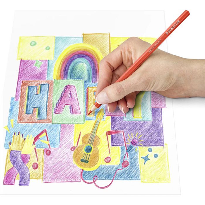 Pack de 12 Crayons de couleur STAEDTLER  Happy trend line 