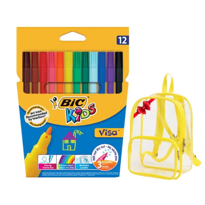 Pack de 12 Feutres BIC KIDS