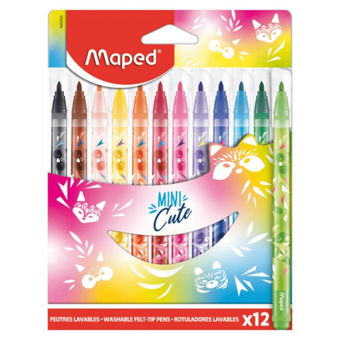 Pack de 12 Feutres MAPED Mini Cute