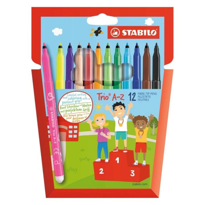 Pack de 12 Feutres STABILO Trio A-Z