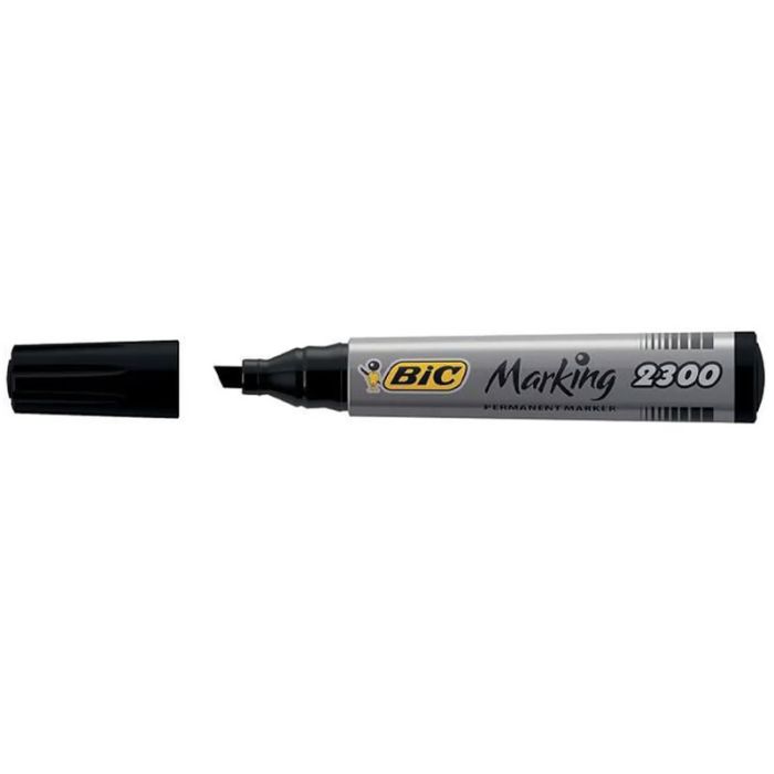 Pack de 12 Marqueurs Permanents BIC Marking 2300 - Noir