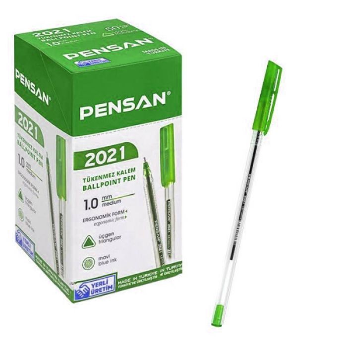 Pack de 12 pièces Stylo à bille PENSAN vert