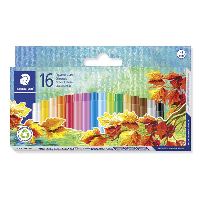 Pack de 16 Crayon de cire STAEADTLER Noris à l'huile