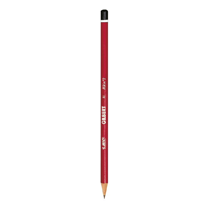 Pack de 2 crayons graphite Bic en bois Gilbert - Noir 