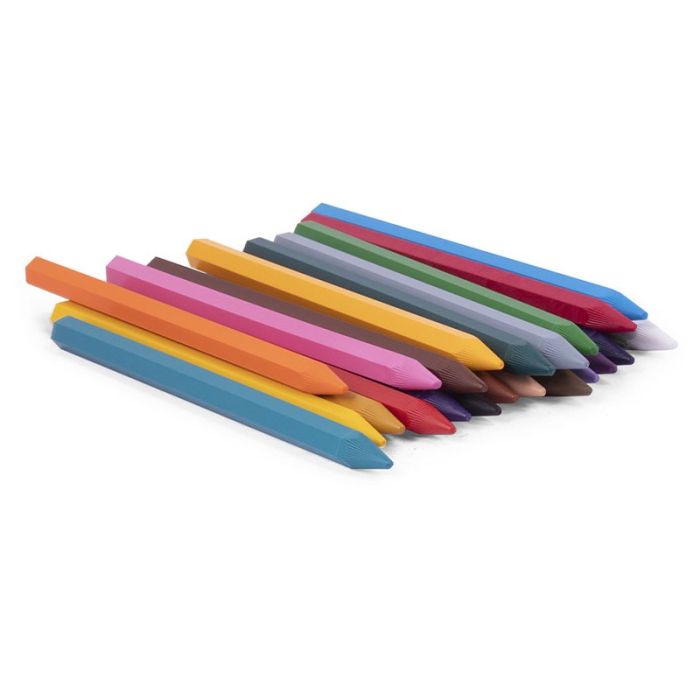 Pack de 24 Crayon de cire JOVI HEXAGONALES 