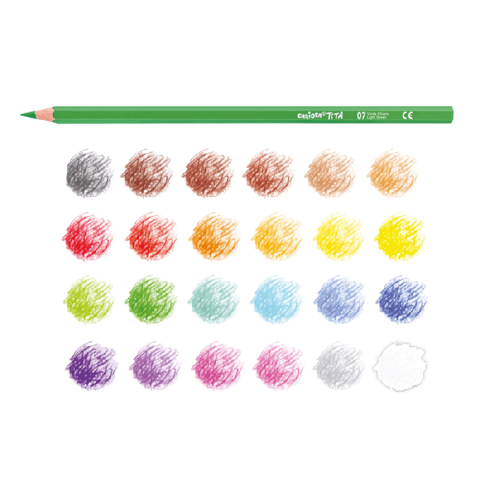 Pack de 24 Crayon de couleur CARIOCA Tita 