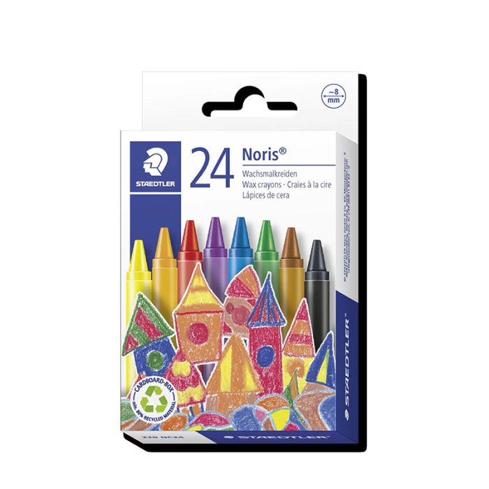 Pack de 24 crayons de cire STAEADTLER Noris Club