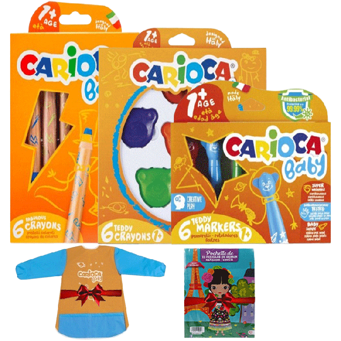 Pack de 3 Articles CARIOCA BABY (1 an et plus) + 2 Articles Gratuits