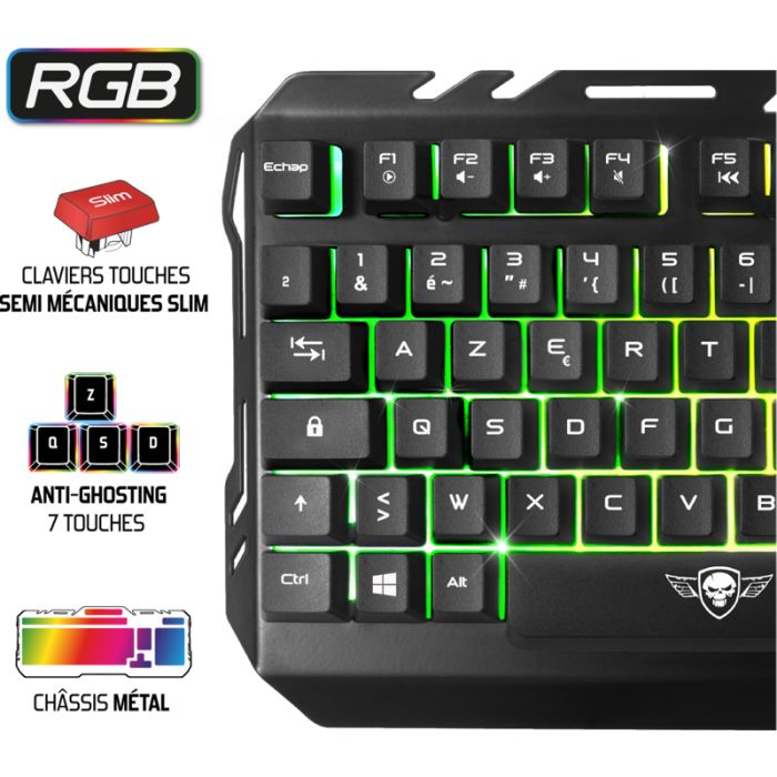 PACK de 3en1 Gamer SPIRIT OF GAMER PRO PMK5 - Noir