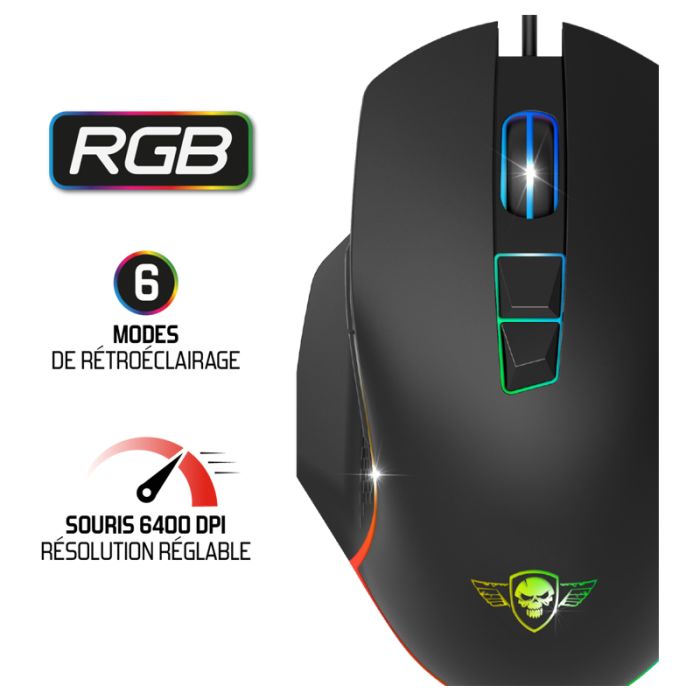 PACK de 3en1 Gamer SPIRIT OF GAMER PRO PMK5 - Noir