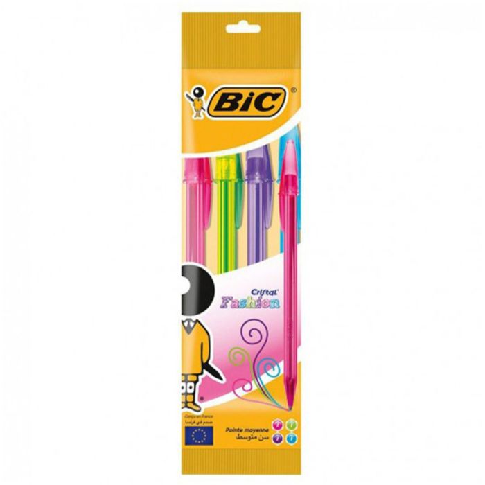 Pack de 4 Stylos BIC Cristal Fashion - (62434)