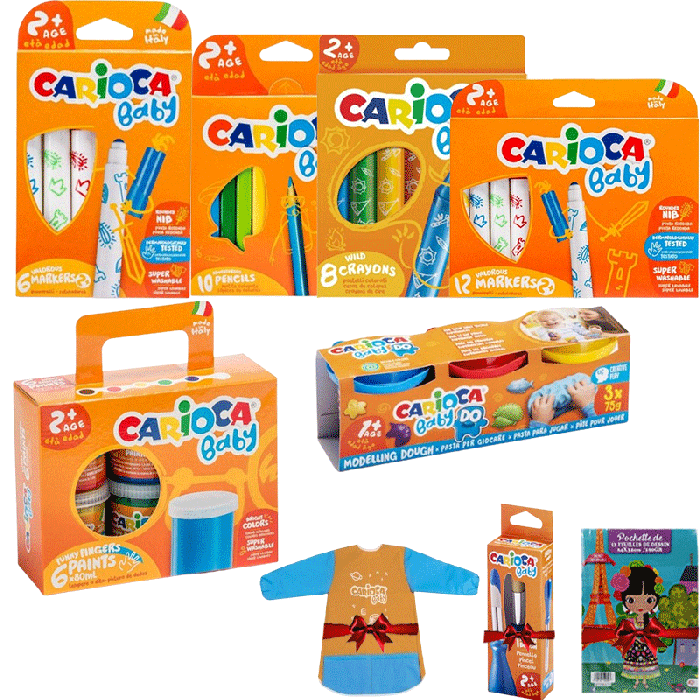 Pack de 6 Articles CARIOCA BABY (2 ans et plus) + 3 Articles Gratuits 