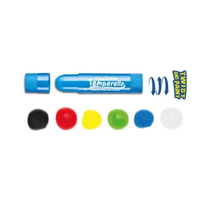 Pack de 6 Couleurs de Peinture CARIOCA Temperello 