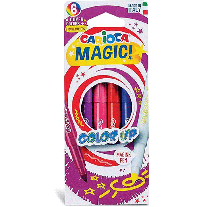 Pack de 6 Feutres CARIOCA magiques COLOR UP 