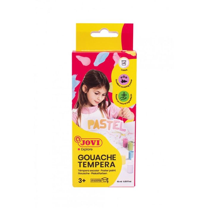 Pack de 6 Pots Gouache JOVI 15 ML - Pastel