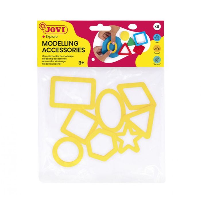 Pack de 8 moules à découper figures géométriques JOVI Pour modelage 