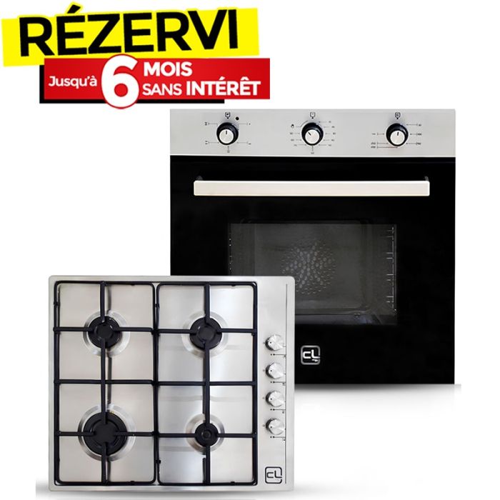 Pack Duo CONFORT LINE Plaque De Cuisson + Four Encastrable 