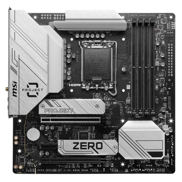 Pack Gaming MSI PROJECT ZERO Boîtier MAG PANO M100R & carte mère B760M - Blanc