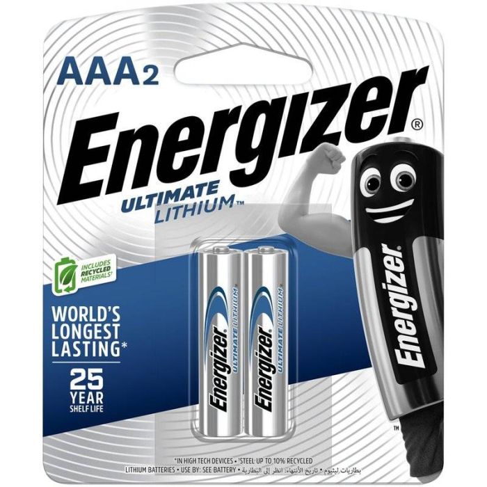 Pack De 2 Piles ENERGIZER LITHIUM AAA L92